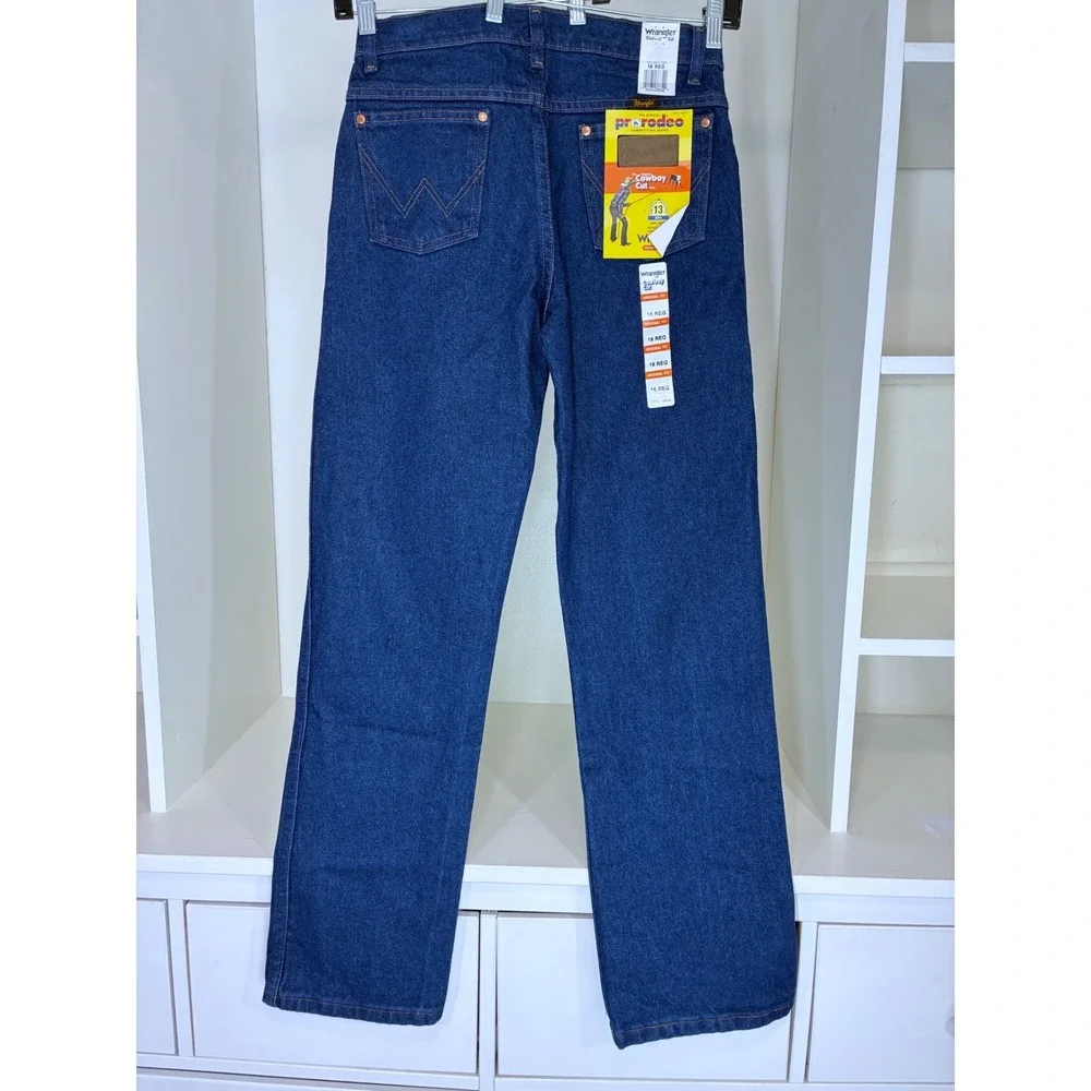 Wrangler Cowboy Cut Jeans Boys 16 Reg Blue ProRodeo Original Fit 1013MWZBP